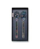 Set de 2 platos esmaltados para ensaladas Berry Bleus, 25 cm