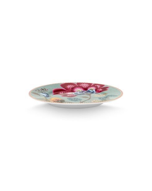 Lot de 6 assiettes Blooming Tales Fantasy bleu - 17 cm