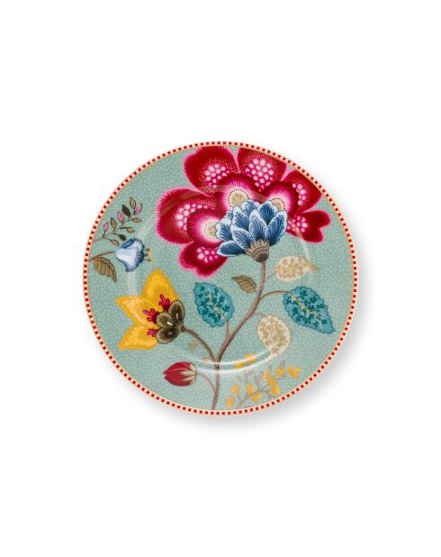 Lot de 6 assiettes Blooming Tales Fantasy bleu - 17 cm