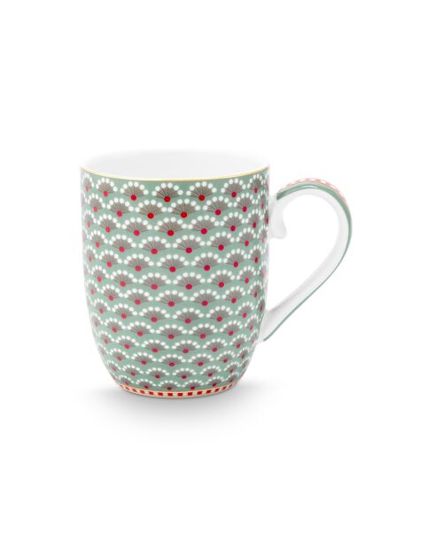 Lot de 6 mugs petit format Blooming Tales bleu