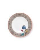 Lot de 6 assiettes creuses Blooming Tales kaki - 21,5 cm