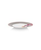 Lot de 6 assiettes Blooming Tales kaki - 26,5 cm