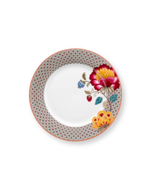 Lot de 6 assiettes Blooming Tales kaki - 26,5 cm