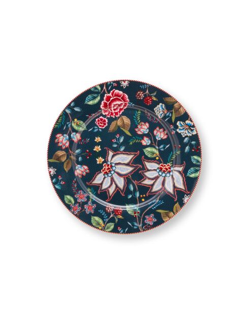 Lot de 2 plateaux Berry Blues bleu - 32 cm