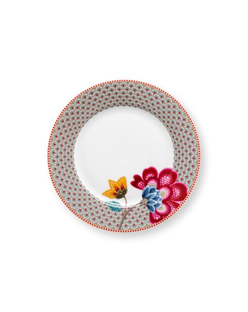 Lot de 6 assiettes Blooming Tales kaki - 23 cm