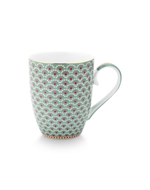 Lot de 6 mugs grand format Blooming Tales bleu
