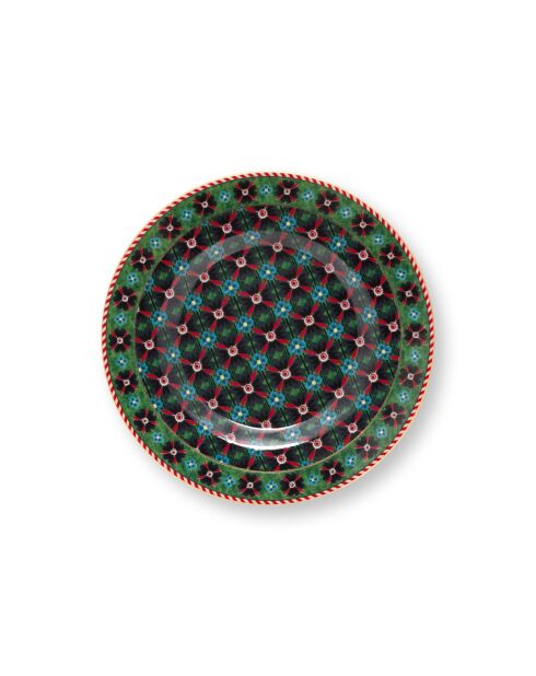 Lot de 6 assiettes petit four Berry Blues vert - 12 cm
