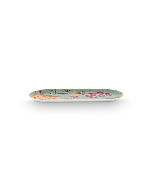 Lot de 6 plateaux à gâteau Blooming Tales Fantasy bleu - 33,3 x 15,5 cm