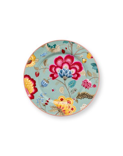 Lot de 2 assiettes Blooming Tales Fantasy bleu - 32 cm