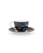 Coffret 2 paires de tasses à café Berry Blues bleu - 120 ml