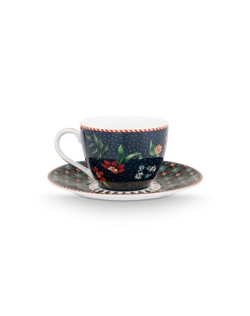Coffret 2 paires de tasses à café Berry Blues bleu - 120 ml
