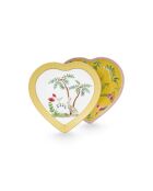 Set mit 2 gelben La Majorelle Herztellern - 21,5 cm