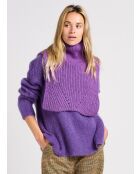 Bufanda de lana Aravis morada