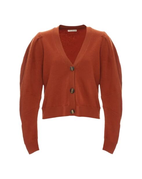 Madelyn Bouillie braune Wolljacke