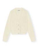 Cardigan in tinta unita color crema