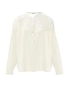 Weiße Bluse aus Baumwollkrepp