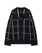 Kurt schwarzer Cardigan aus Merinowolle