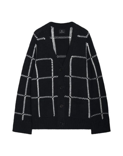 Kurt schwarzer Cardigan aus Merinowolle