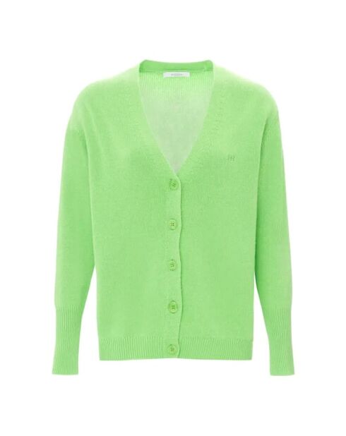 Chad Classic Merino grüne Strickjacke