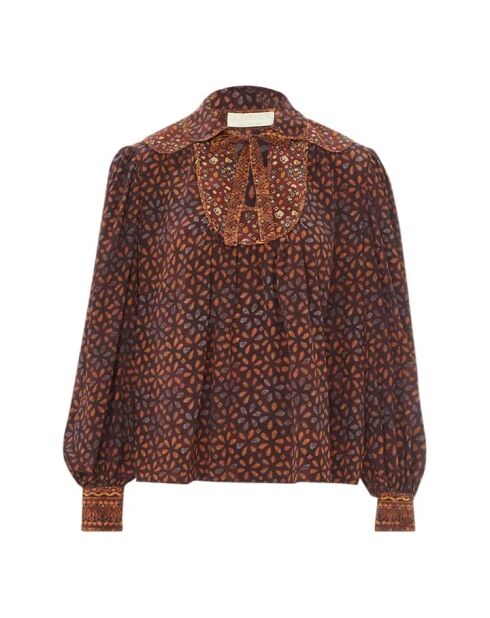 Braune Bluse Aninda