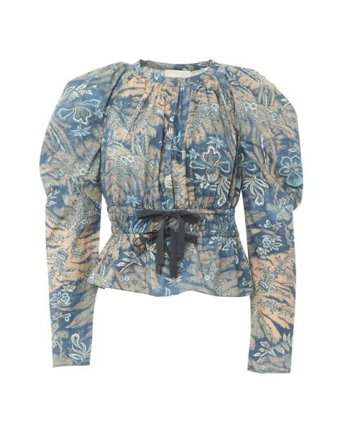 Marineblaue Bluse Edena