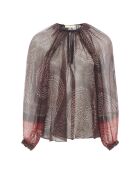 Burgunderrote Bluse Pauline