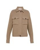 Giacca in lana beige