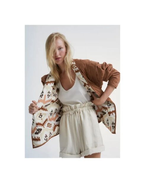 Westbraune Leinenjacke