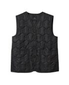 Giacca senza maniche Andy nera con monogramma