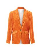Orange fließende Samtjacke