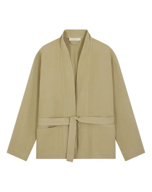 Terenzio Baumwolljacke mit Gürtel khakigrün