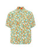 Camicia a manica corta arancione Zoe