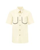 Camicia a manica corta Mayra vanilla