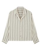 Camicia a righe bianco sporco