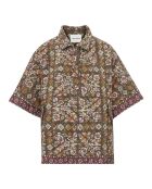 Poncho matelassé Flora marron