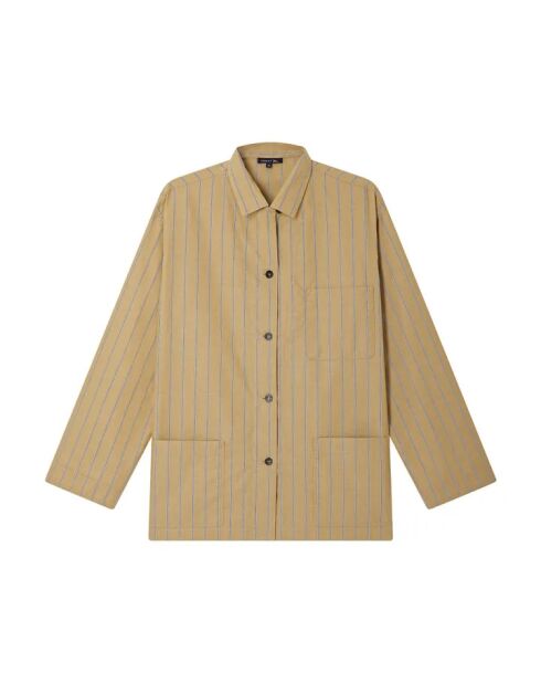 Archibald Baumwolljacke mit beigen Streifen