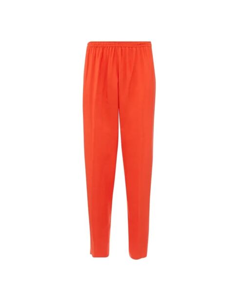 Zinnoberrote elastische Ripstop-Hose