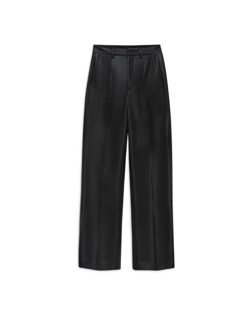 Schwarze Hose Carmen aus recyceltem Leder