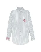 Camicia Musa avorio con ricamo