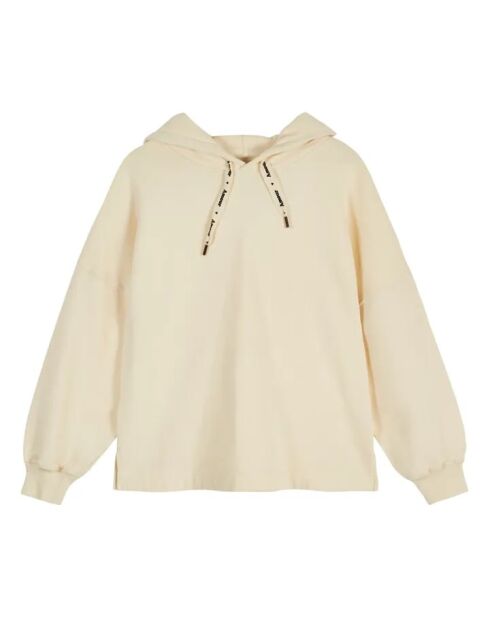 Ecru Yazen Hoodie aus Biobaumwolle