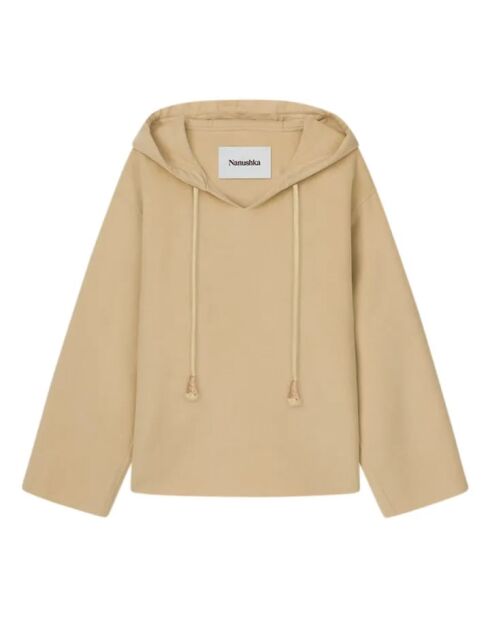 Moshe doppelseitige cremefarbene Wolljacke