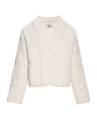 Cremefarbene Steppjacke Noa aus Biobaumwolle