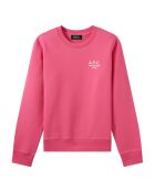 Skye rosafarbenes Baumwoll-Sweatshirt mit Rundhalsausschnitt
