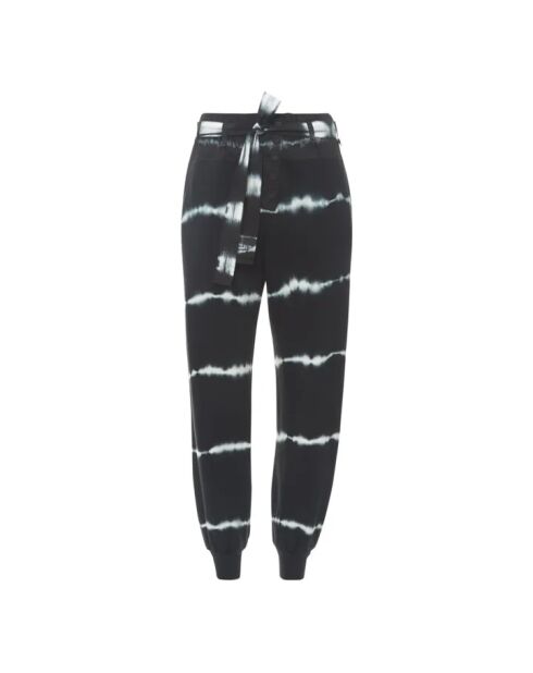 Payton Tie and Dye schwarze Jogginghose