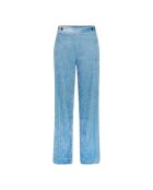 Blaue Schlaghose aus Cord