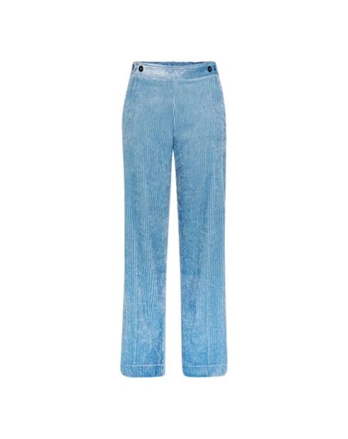 Blaue Schlaghose aus Cord