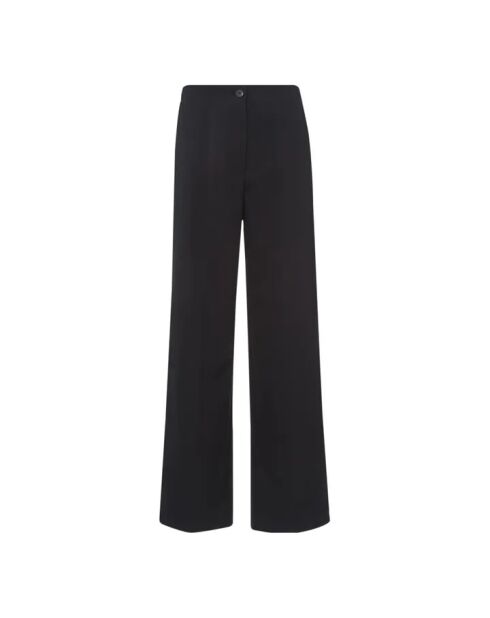 Schwarze Hose aus kalter Wolle