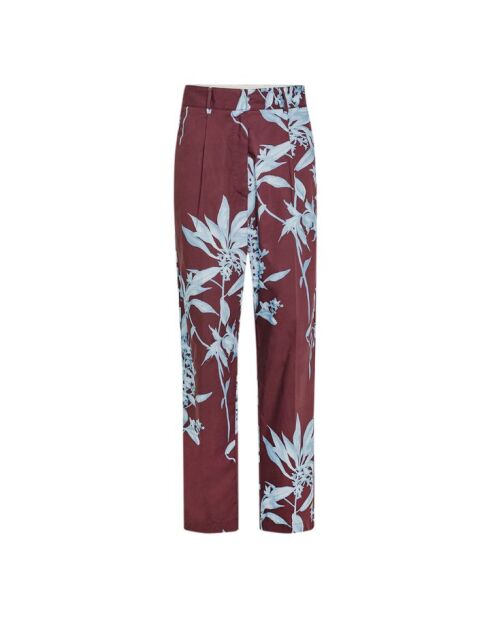 Herbarium Chocolate Hose aus Baumwollpopeline mit hoher Taille