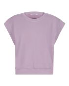 Lilafarbenes Sweatshirt aus Baumwolle