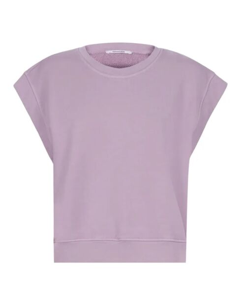 Lilafarbenes Sweatshirt aus Baumwolle